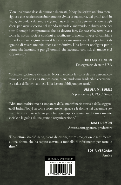 La mia vita, tutta. Indra Nooyi