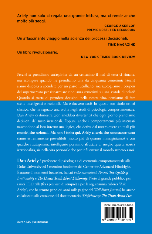 Dan Ariely, Prevedibilmente irrazionale