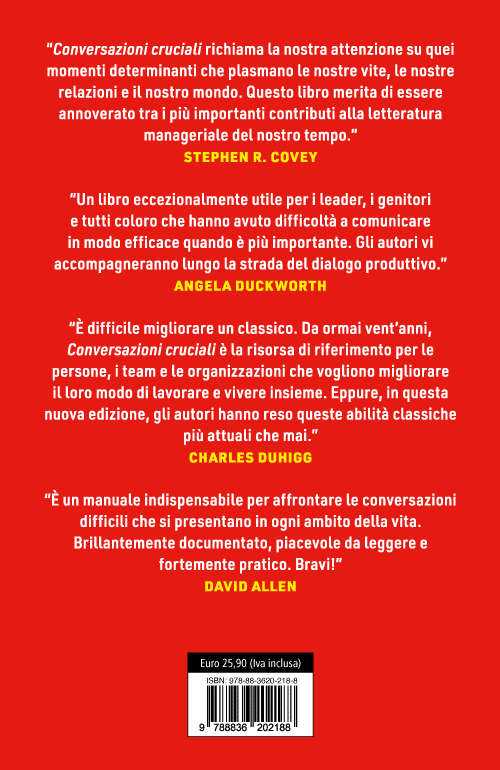 Patterson, Grenny, McMillan, Switzler, Gregory, Conversazioni Cruciali