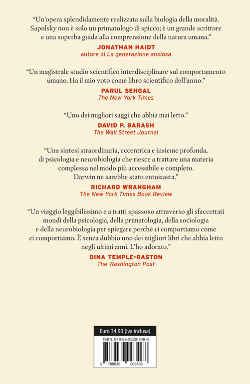 Biologia del bene e del male, Robert Sapolsky
